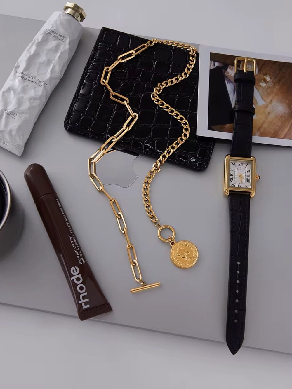 18K Gold Plated Coin Pendant Necklace - Picture 7 of 9